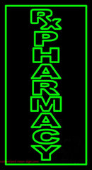Vertical Rx Pharmacy Handmade Art Neon Sign
