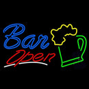 Bar Open With Beer Mug Neon Sign