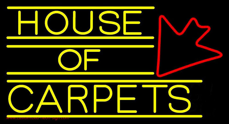 House Of Carpets Handmade Art Neon Sign