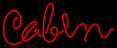 Red Cabin Handmade Art Neon Sign