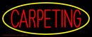 Red Carpeting Yellow Oval Handmade Art Neon Sign