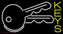Keys With Key Logo Handmade Art Neon Sign
