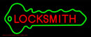 Locksmith With Lock Logo Handmade Art Neon Sign