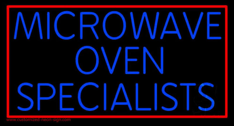 Microwave Ovan Specialist 1 Handmade Art Neon Sign