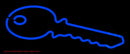 Blue Key Logo 1 Handmade Art Neon Sign