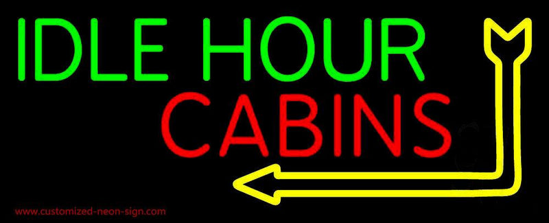 Idle Hour Cabins 1 Handmade Art Neon Sign