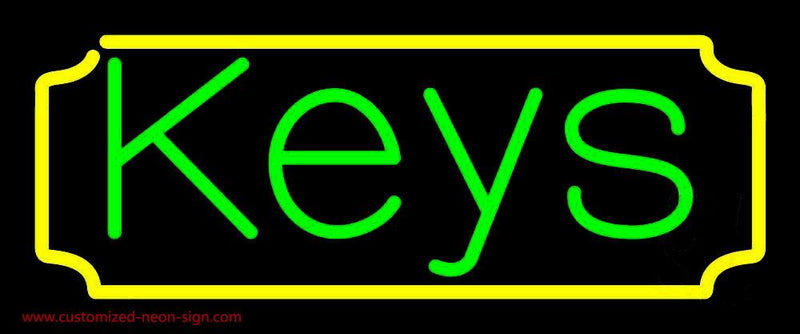 Keys 1 Handmade Art Neon Sign