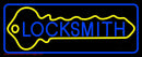 Locksmith With Lock Logo 1 Handmade Art Neon Sign