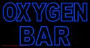 Blue Oxygen Bar Handmade Art Neon Sign