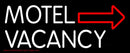 Motel With Arrow Handmade Art Neon Sign