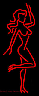 Strip Girl Pose Handmade Art Neon Sign