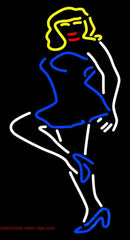 Woman Strip Night Club Handmade Art Neon Sign