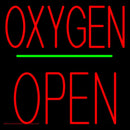 Oxygen Block Open Green Line Handmade Art Neon Sign
