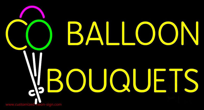 Balloon Bouquets Handmade Art Neon Sign