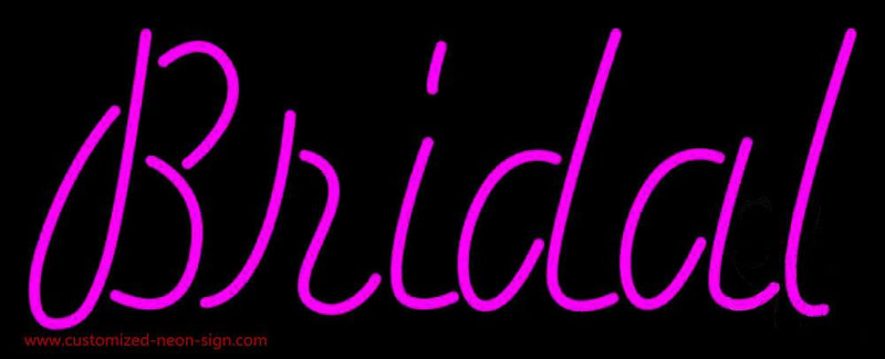 Bridal Cursive Handmade Art Neon Sign