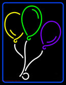 With Border Balloon Logo Handmade Art Neon Sign