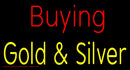 Buying Gold And Silver Block Handmade Art Neon Sign