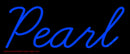 Blue Pearl Cursive Handmade Art Neon Sign