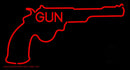 Gun With Logo Handmade Art Neon Sign
