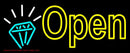 Open Diamond Handmade Art Neon Sign
