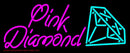 Pink Diamond Turquoise Logo Handmade Art Neon Sign