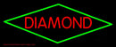 Red Diamond Block Handmade Art Neon Sign