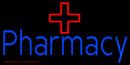 Blue Pharmacy with Medical Logo Handmade Art Neon Sign