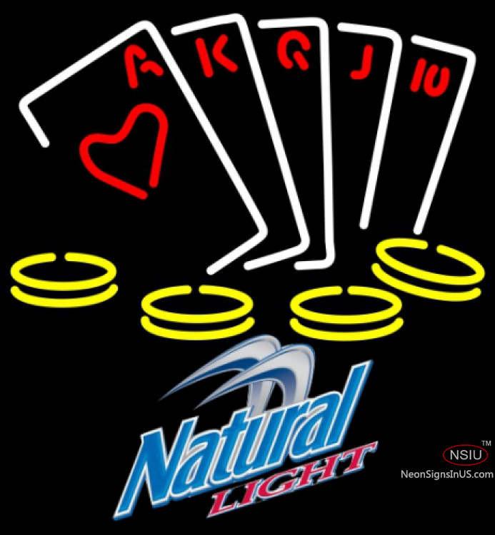 Natural Light Poker Ace Series Neon Sign 7 