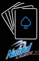 Natural Light Poker Cards Neon Sign 7 