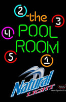 Natural Light Pool Room Billiards Neon Sign  