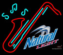 Natural Light Saxophone Neon Sign  
