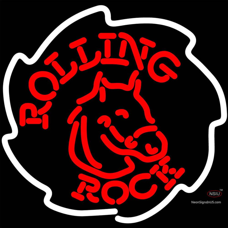 Neon Rolling Rock Beer Sign x