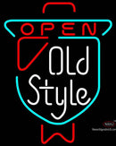 Old Style Open Neon Beer Sign