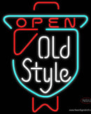 Old Style Open Neon Beer Sign