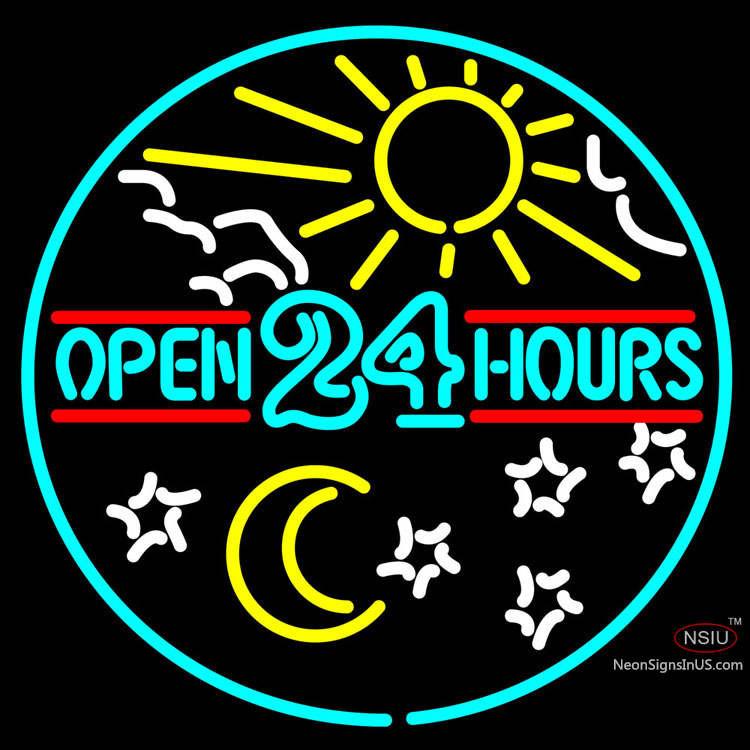 Open  Hours Neon Sign