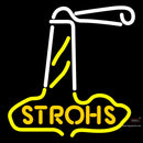 Orange Strohs Lighthouse Neon Sign x