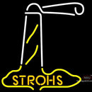 Orange Strohs Lighthouse Neon Sign x