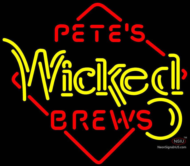 Pete's Wicked Brews Neon Beer Sign