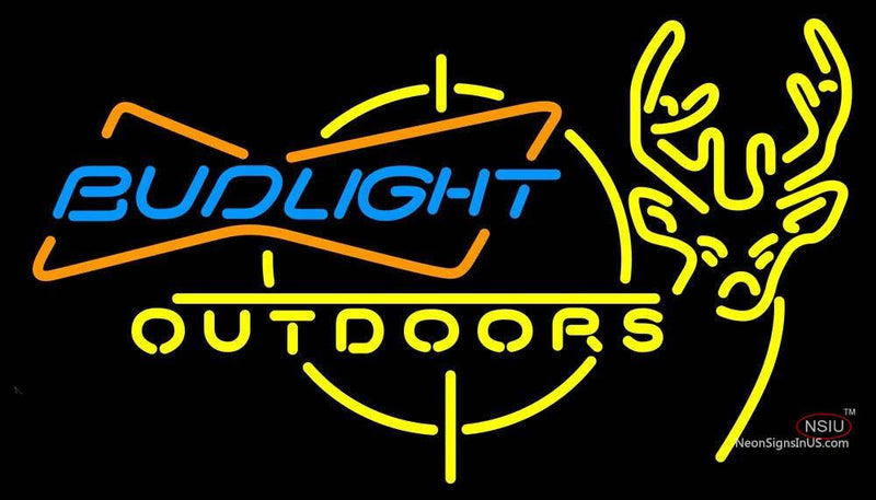 Outdoors Deer Hunting Bud Light Neon Sign
