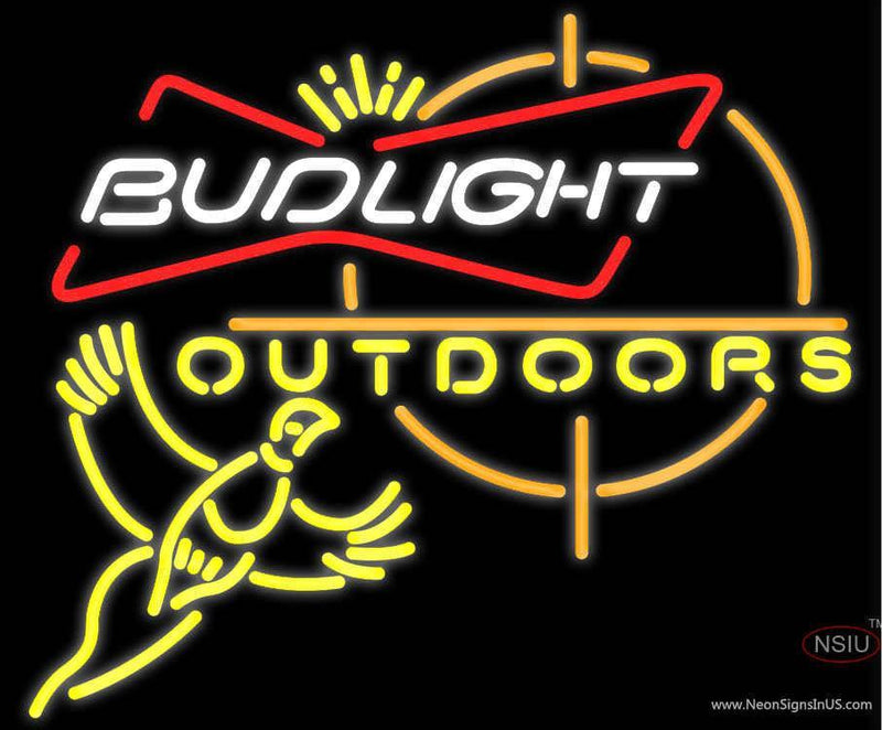Outdoors Pheasant Hunting Bud Light Neon Sign