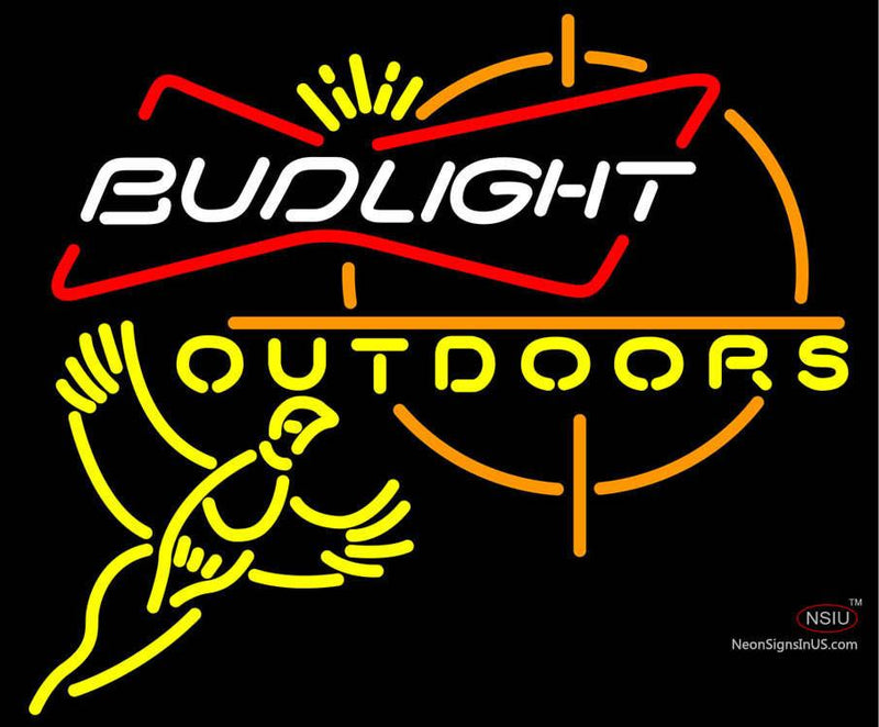 Outdoors Pheasant Hunting Bud Light Neon Sign
