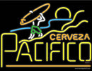 Cerveza Pacifico Surfer Sunset Neon Beer Sign