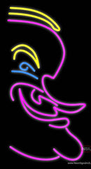 Pink Face Neon Sign
