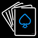Poker Cards Neon Sign x