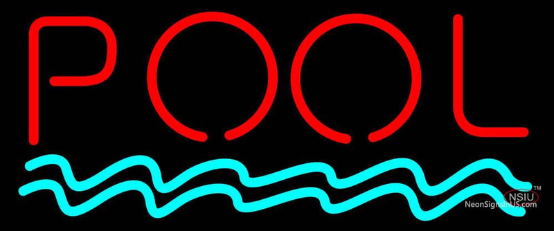 Pool Red Neon Sign
