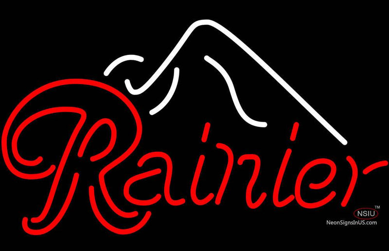 Rainier Ice Mountain Neon Beer Sign
