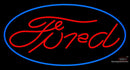 Red Ford Blue Oval Neon Sign