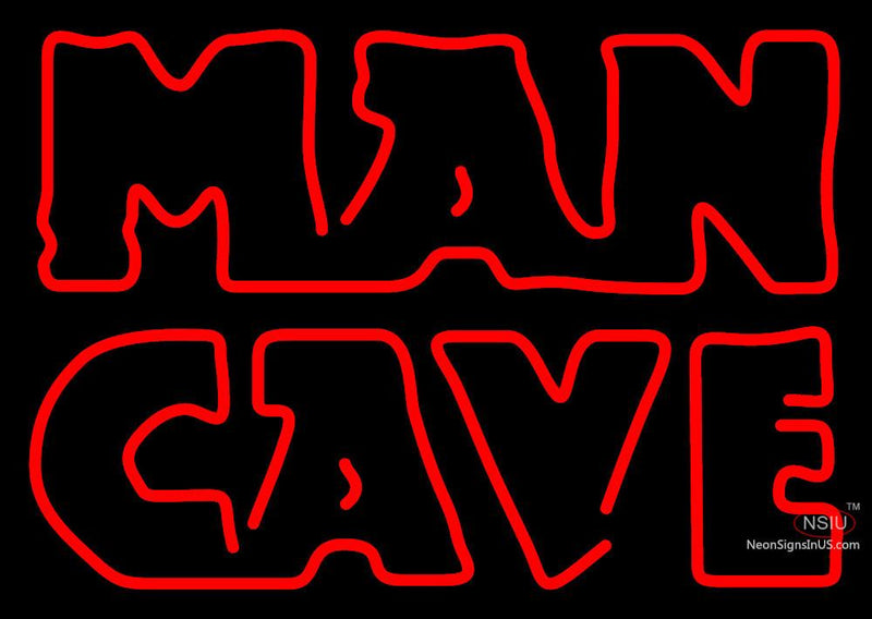 Red Man Cave Neon Sign