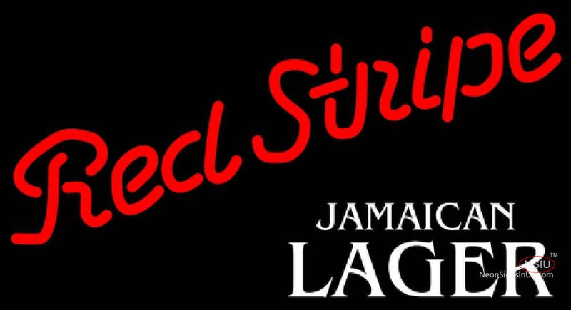 Red Stripe Jamaican Lager Logo Neon Beer Sign
