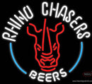 Rhino Chasers Large Neon Beer Sign